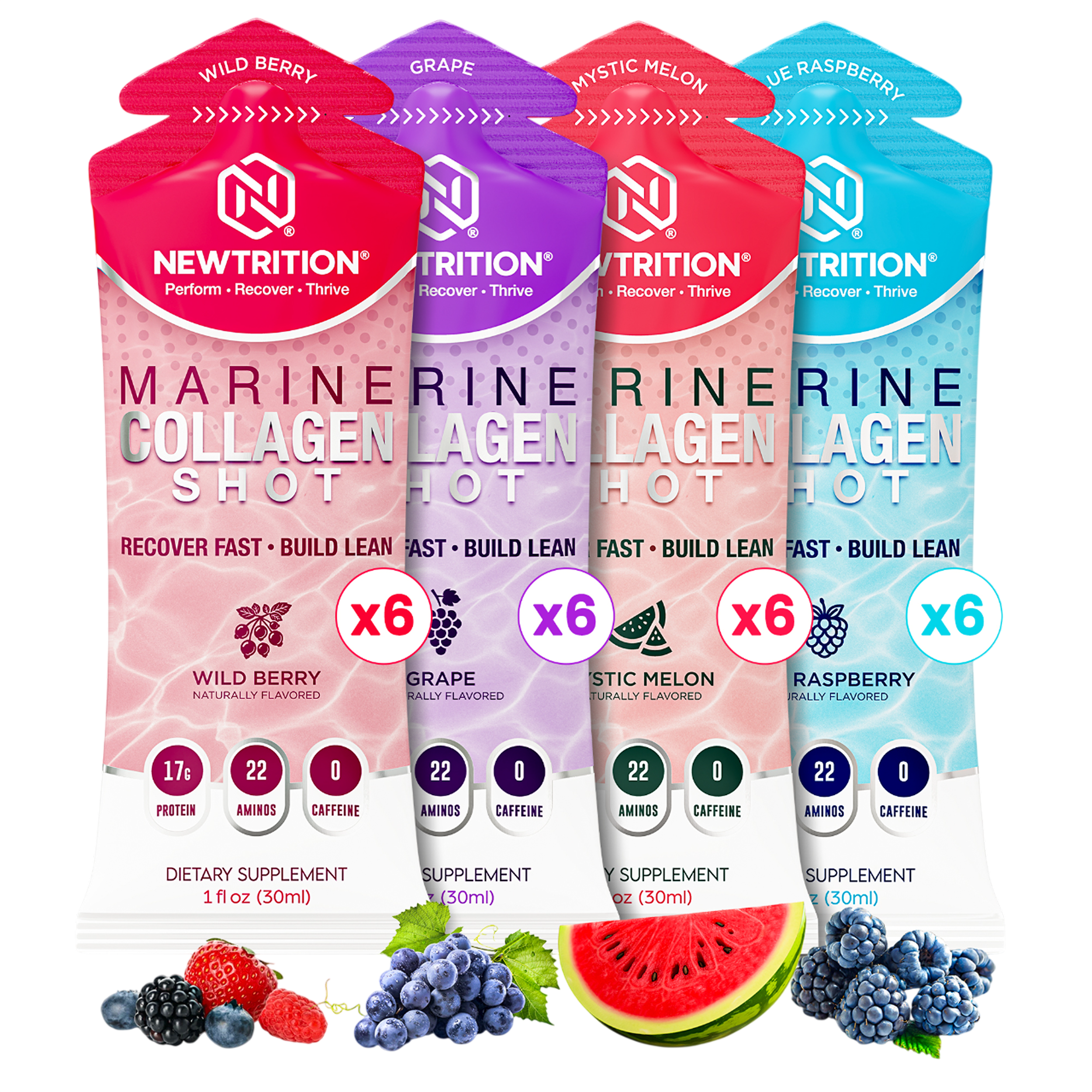 Marine collagen sample pouches
